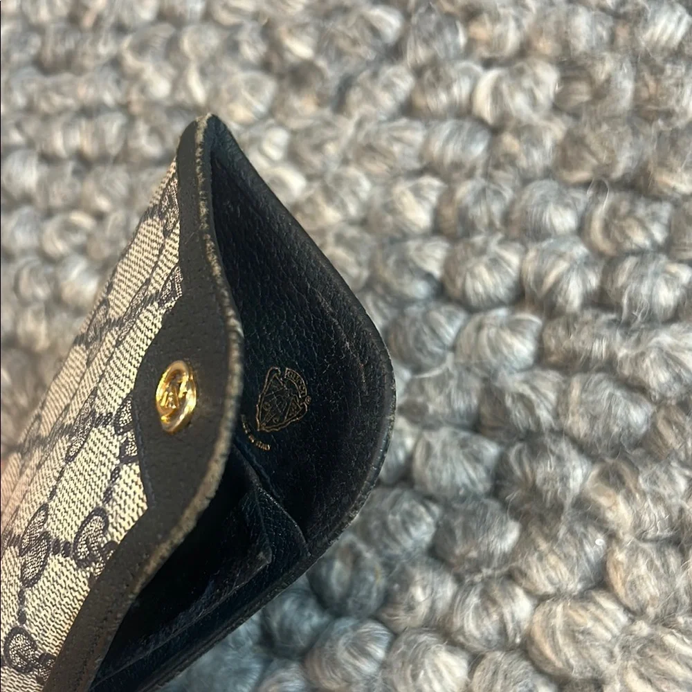 Gucci Vintage Monogram Stamp Eye Glass Case